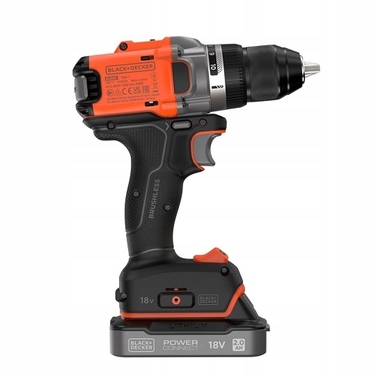Дриль-шурупокрут Black+Decker 18V, 50 Нм [BLD682D2XK-QW] з 2-ма акумуляторами по 2,0 Аг