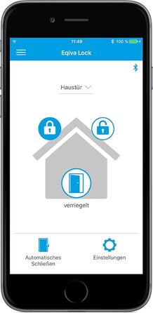 Розумний дверний замок eqiva Bluetooth Smart, білий, 142950A0, 5.6x5.2x11.4 см
