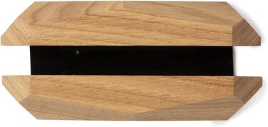 Oakwood Vertical Laptop Stand - Adjustable Wooden Desk Dock for MacBook Pro, MacBook Air, iPad - Handcrafted from Oak Wood