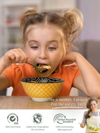 Набір посуду DOWAN: 12-частинний набір керамічного посуду для 4 осіб. Тарілки та супові миски з квітковим візерунком - ідеальний подарунок на новосілля або день народження.