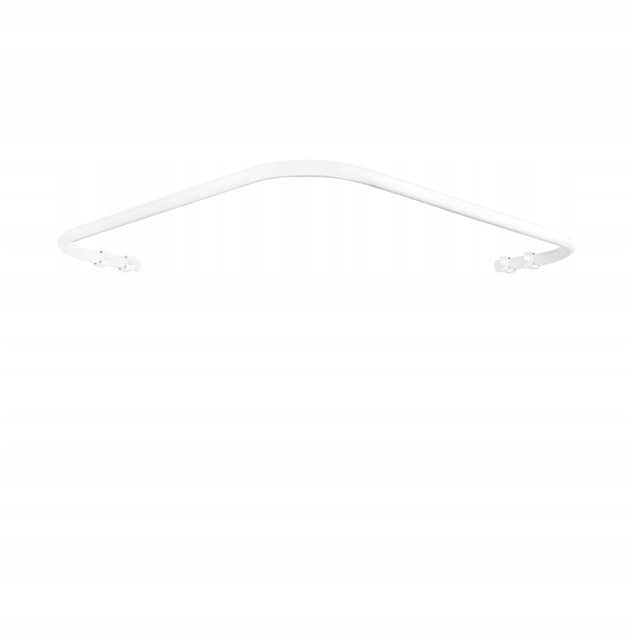 Кутовий штанга для душу Sasko 110-110 x 25 мм, білий