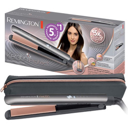 Випрямляч для волосся Remington S8540 Keratin Protect: керамічне покриття з кератином та мигдалевою олією, LCD-дисплей, 10 температурних режимів (150-230°C), 110 мм, чорний