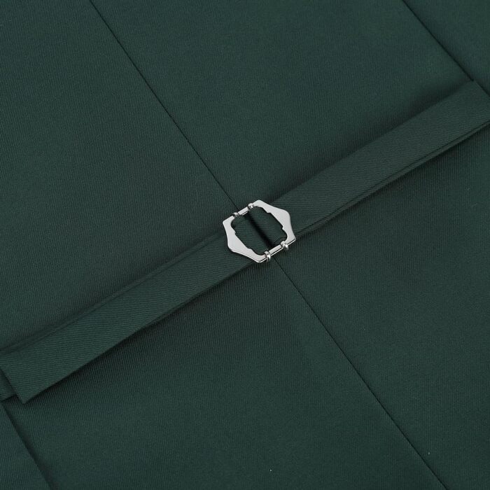 Чоловіча жилетка Allthemen V-подібний виріз, однобортна, Slim Fit, для ділового костюма, жилетка-вест (3XL, Зелений)