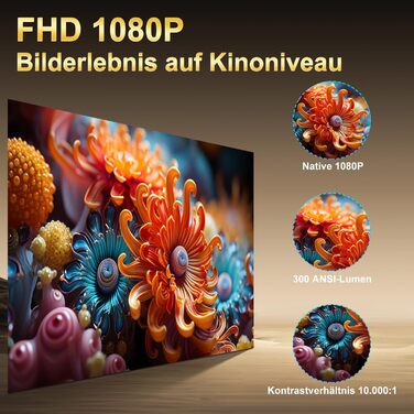 Mini проєктор Salange 2026,8K з Android, WiFi 6, Bluetooth 5.4, авто-корекція Keystone, портативний, для дому та на вулицю, 270° обертання, білий (Sala260max)