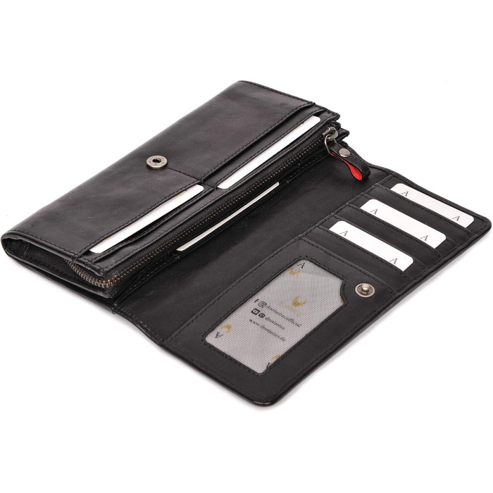 DONBOLSO® Florence Wallet for Women made from washed leather with RFID protection
