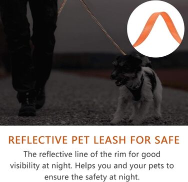 Висувна поводок для собак, 5 м, міцний поводок-рулетка з неслизькою ручкою та кнопкою швидкого гальма, для великих собак до 50 кг, помаранчевий