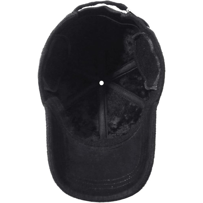 Кепка бейсболка чоловіча YAMEE зимова з відкидним навушником, тепла шапка-кепка на осінь/зиму, універсальний розмір (2245/Сірий)