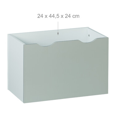 Relaxdays Kids' Bookshelf with Toy Box