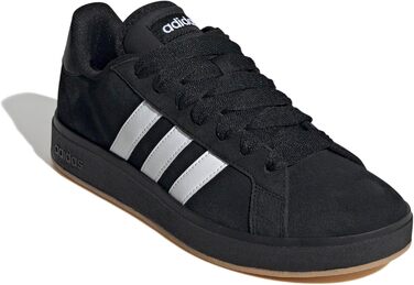 Кросівки Adidas Grand Court Base 00s Wildleder Core Black/Ftwr White/Gum, 43 1/3 EU, JQ6018
