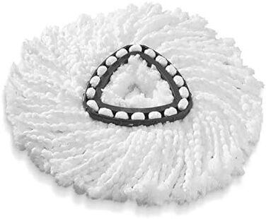 Vileda Turbo Easy Wring & Clean Classic Replacement Mop Head, suitable for Spin Mop Floor Cleaners, for all hard floors, removes over 99% of bacteria with just water*, 3-pack
