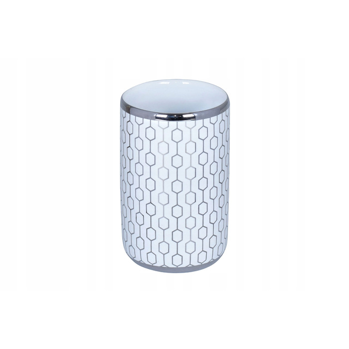 Набір аксесуарів для ванної Cadril (3 предмети), кераміка: дозатор та йоржик для туалету Bisk