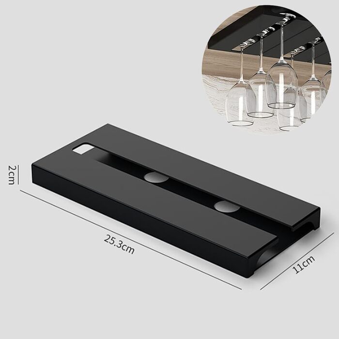 Підвісні тримачі для келихів Miaomiao Weinglashalter (2 шт.), без свердління