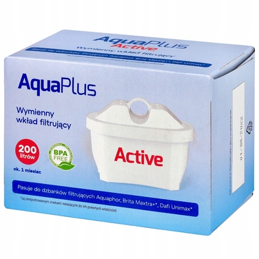Набір фільтруючих картриджів для глека AquaPlus Active, 10 шт.