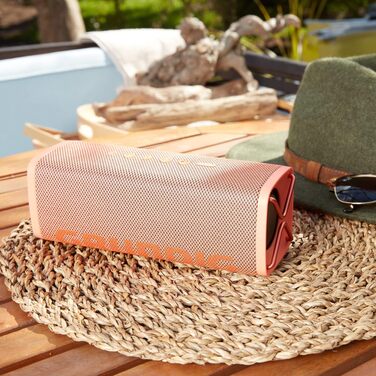 Grundig GBT Club Coral: Bluetooth колонка 20 Вт, червона, водонепроникна, з Power Bank, до 20 годин роботи