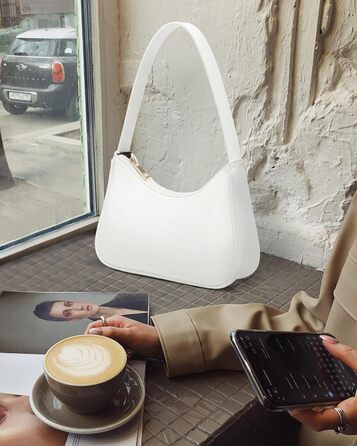 Сумка жіноча LOVEVOOK міні клатч через плече, біла екошкіра - для побачень, вечірок, покупок