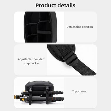 Рюкзак для камери Andoer: водонепроникний фоторюкзак для DSLR/SLR з відділенням для ноутбука 13,3