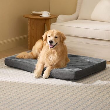 Ортопедична подушка для собак BEDSURE - 61x41x8 см, миється, з Memory Foam, для маленьких собак