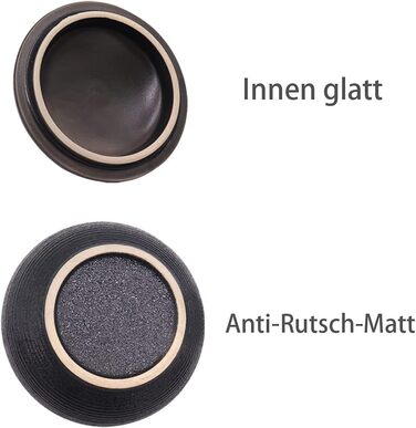 Керамічний попільничник з кришкою, ретро-дизайн, чорний колір, 11.5x8.5 см. Підходить для дому, офісу та вулиці.