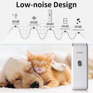 Професійний набір для грумінгу котів та собак Favrison: тиха машинка для стрижки, бездротовий триммер, зелений