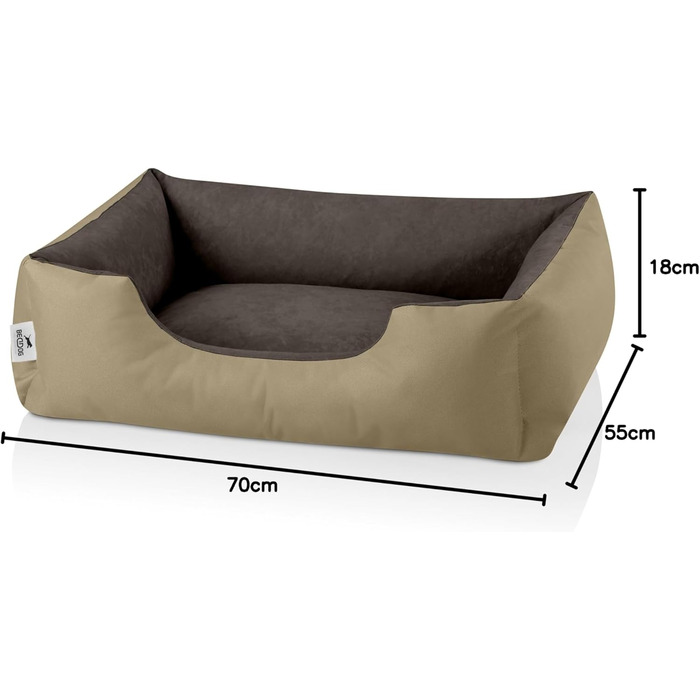 Лягушкове ліжко для собак BedDog M - м'яке, зручне, знімний чохол, для маленьких собак