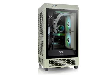 Корпус для ПК Thermaltake The Tower 200 Matcha Green (м'ятно-зелений), Mini-ITX