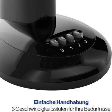 Вентилятор Clatronic VL 3602: тихий, з функцією гойдання, Ø 30 см, 40W, для дому та офісу