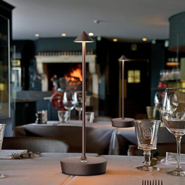 Бездротова LED-лампа для дому та вулиці IP54, 6000mAh, акумуляторна, для кемпінгу та офісу (іржава)