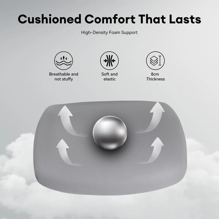 Ергономічне крісло для офісу Musso V900 Structure Master з регульованою спинкою, підтримкою попереку, 4D підлокітниками та підголівником, сітчаста спинка для дому/офісу (без підніжки)