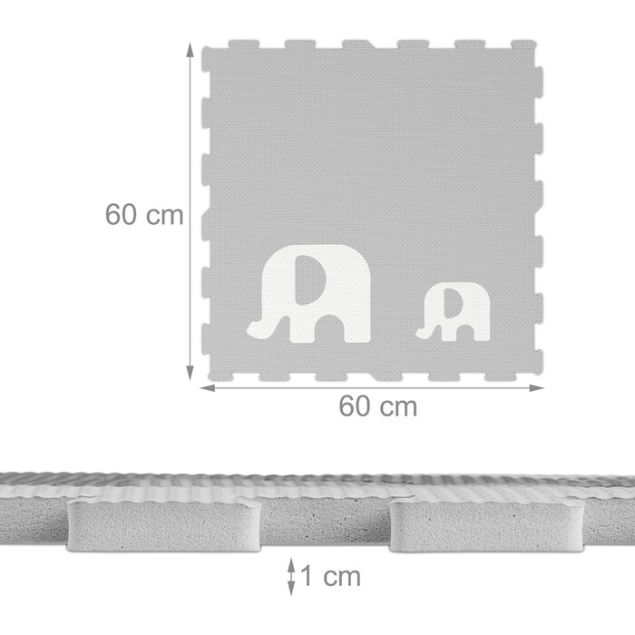 Relaxdays Elephant Puzzle Mat