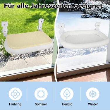 Кішка ліжко на вікно, гамак для котів на вікно, зручне ліжко-гамак для котів, міцне та легке в установці, до 18 кг