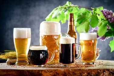 Набір келихів для пива Glasmark KROSNO 1992, 4 шт по 530 мл, для пілснера, стаута та еля, прозоре скло, придатні для посудомийки