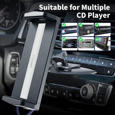 Утримувач для планшета в автомобіль APPS2Car, 360° обертання, сумісний з iPad Pro/Air/Mini та іншими планшетами 7.9-11 дюймів