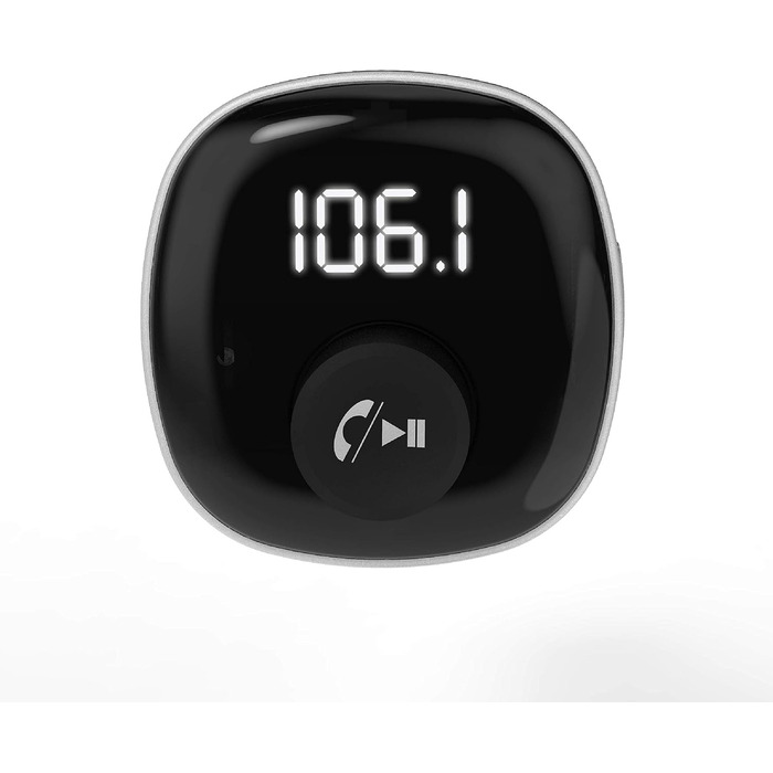 Універсальний Bluetooth-адаптер Scosche для авто з FM-трансмітером, гучним зв'язком і подвійним USB, чорний