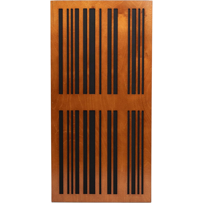 Акустична панель Bluetone Acoustics Slat AbFuser: абсорбер та дифузор для шумоізоляції приміщень (100x50x6 см, Тик)