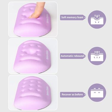 Підкладка для зап'ястя Univo Colors Marineblau з Memory Foam, ергономічна, для комп'ютера, ноутбука, офісу, геймінгу, друку, з гелевим наповнювачем