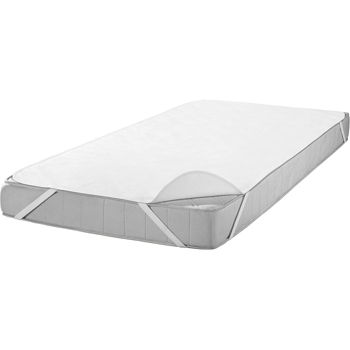SETEX Waterproof Mattress Protector, 3-Layer, 90 x 200 cm, Mattress Cover made of 100% Cotton, Generation, White