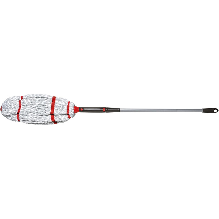 Rubbermaid Microfiber Twist Mop and 2 Refill Sets, Red, Integrated Wringer, Machine Washable and Reusable, Lightweight, Cleans Hard-to-Reach Areas, for