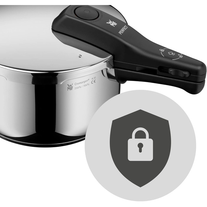 Скороварка WMF Perfect One Pot 4,5 л індукційна, нержавіюча сталь, 2 режими, знімна ручка, велике сигнальне вікно