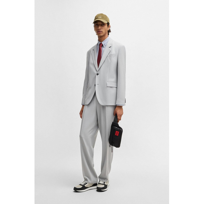 Чоловіча поясна сумка Hugo Ethon 2.0N з логотипом, чорна