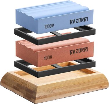 Набір алмазних точильних каменів Razorri C3 для заточування та полірування металевих лез (400/1000, 3000/8000 grit)