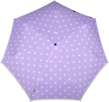 Сонцезахисний парасолька Knirps Duomatic Slim Renature Green (Dot Art Lavender)
