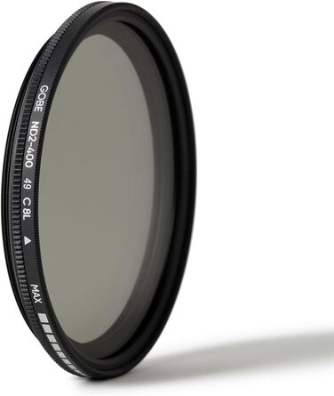 Гобе NDX 49mm Variabler Графільтр ND2-400 ND Filter (1Peak) Чорний