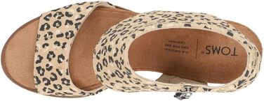 Босоніжки жіночі TOMS Majorca Cutout з вирізами та каблуком (36.5 EU, Cheetah Natural)