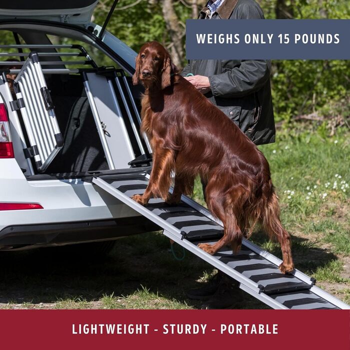 Рампа для собак Trixie Petwalk, 38x100 см, чорна (телескопічна)