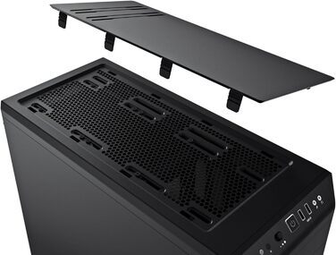 Корпус ПК be quiet! Pure Base 600 Black: 2 вентилятори Pure Wings 2, підтримка радіаторів до 360 мм, 3-рівнева система керування вентиляторами