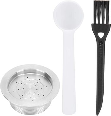 Reusable Coffee Capsule Spoon Cleaning Brush Set, Refillable Capsules, Coffee Capsule Coffee Machine Accessories for LAVAZZA MIO Coffee Machine