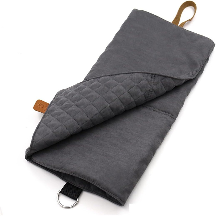 Килимок для собак Paws&Co: портативний, складаний, 75x50 см (M, сірий)