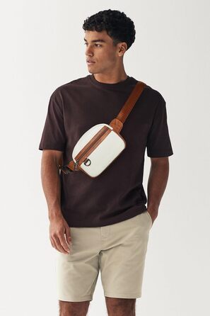 Жіноча та чоловіча поясна сумка, 2 л, веганська шкіра, коричнева, 8 дюймів. Ідеальна для подорожей, піших прогулянок та бігу.