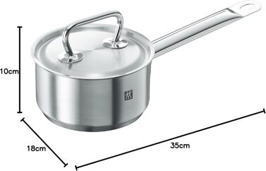 Каструля ZWILLING Twin Classic, 14 см, 1 л, з нержавіючої сталі, для індукційних плит
