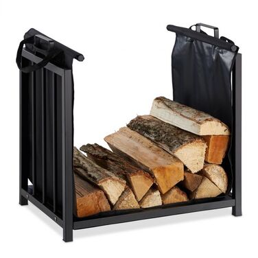 Relaxdays Steel Firewood Rack